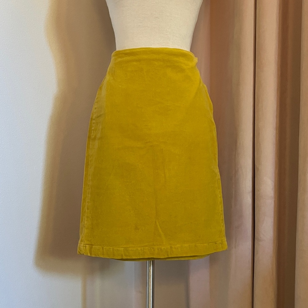 Vintage Old Navy Yellow Pencil Skirt